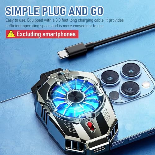 Verilux® Phone Cooler for Gaming,Universal Moblie Cooler with Two Cooling Speeds,Mobile Phone Radiator Case for iPhone Android Smartphones from 4.5 to 7in Cell Gaming 3 PCS Verilux® Phone Cooler for Gaming,Universal Moblie Cooler with Two Cooling Speeds,Mobile Phone Radiator Case for iPhone Android Smartphones from 4.5 to 7in Cell Gaming 3 PCS